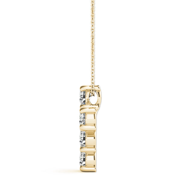 Lab-Grown Diamond Cross Necklace Lab-Grown Diamond Karat Designs