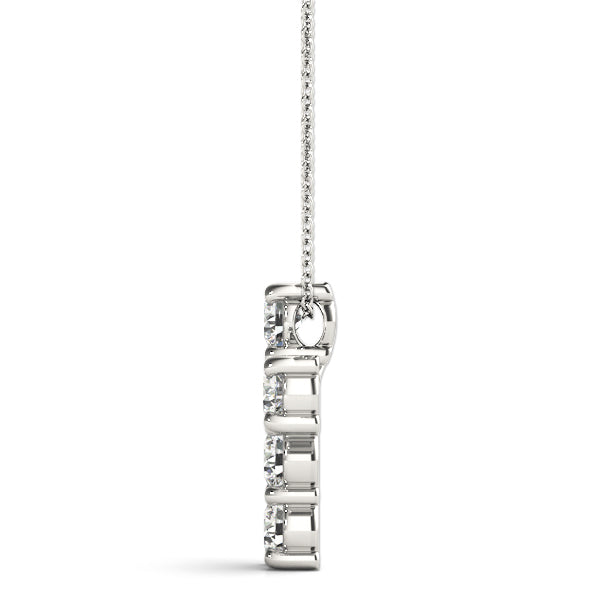 Lab-Grown Diamond Cross Necklace Lab-Grown Diamond Karat Designs