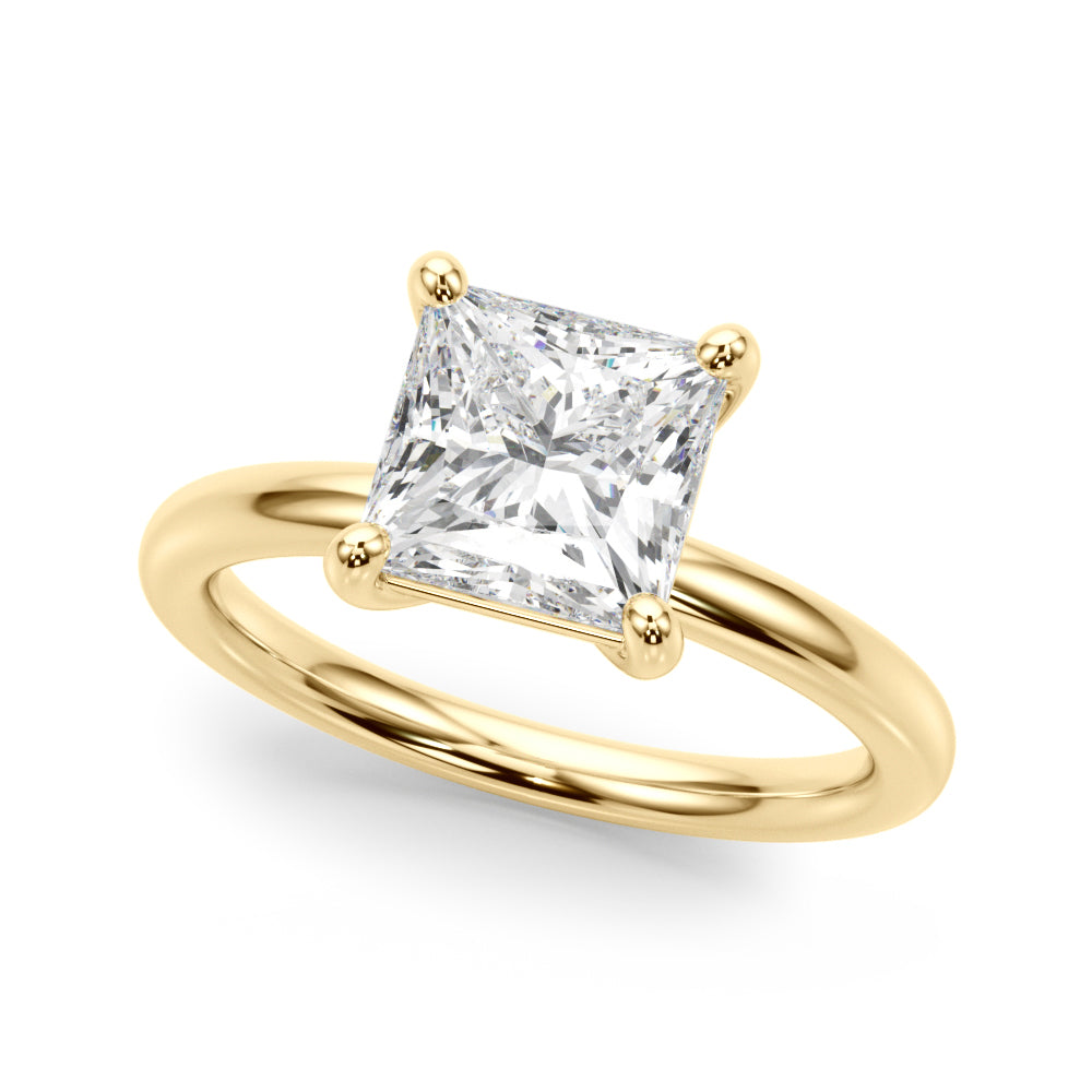 Princess Lab Diamond Engagement Ring Lab-Grown Diamond Karat Designs