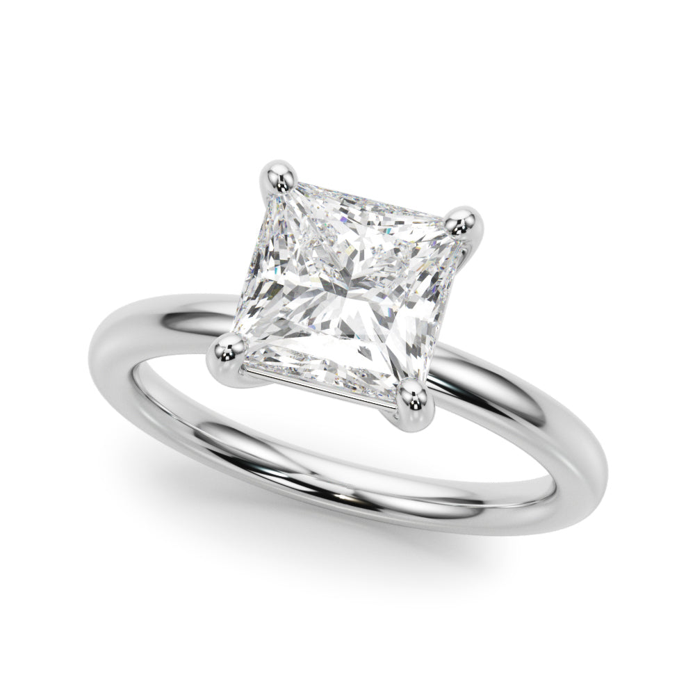 Princess Lab Diamond Engagement Ring Lab-Grown Diamond Karat Designs