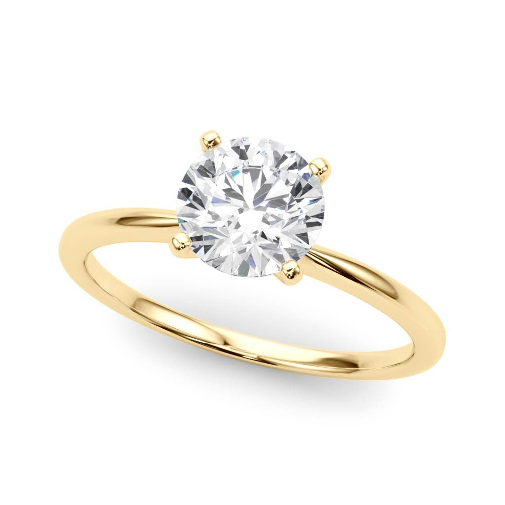 Round Solitaire Lab Diamond Engagement Ring Lab-Grown Diamond Karat Designs
