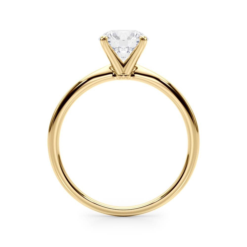 Round Solitaire Lab Diamond Engagement Ring Lab-Grown Diamond Karat Designs