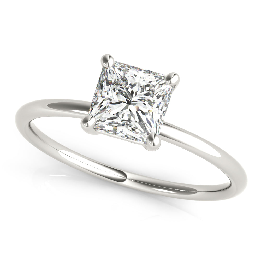 Princess Lab Diamond Engagement Ring Lab-Grown Diamond Karat Designs