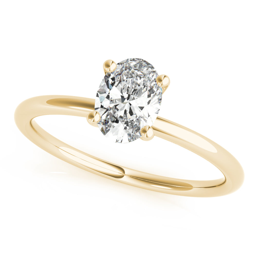 Oval Solitaire Engagement Ring Lab-Grown Diamond Karat Designs