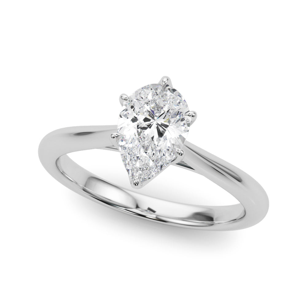 Pear Solitaire Engagement Ring Lab-Grown Diamond Karat Designs