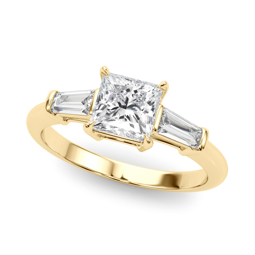 Three Stone Diamond Engagement Ring Lab-Grown Diamond Karat Designs