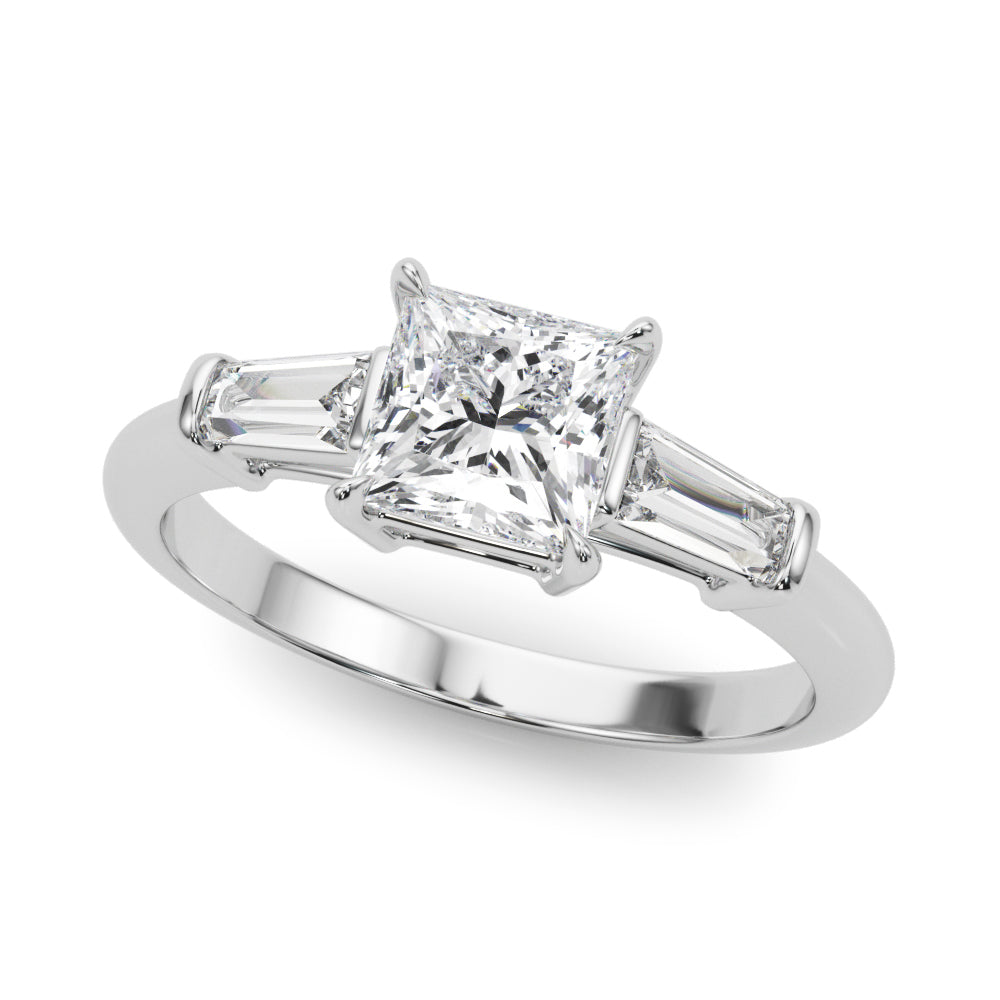 Three Stone Diamond Engagement Ring Lab-Grown Diamond Karat Designs