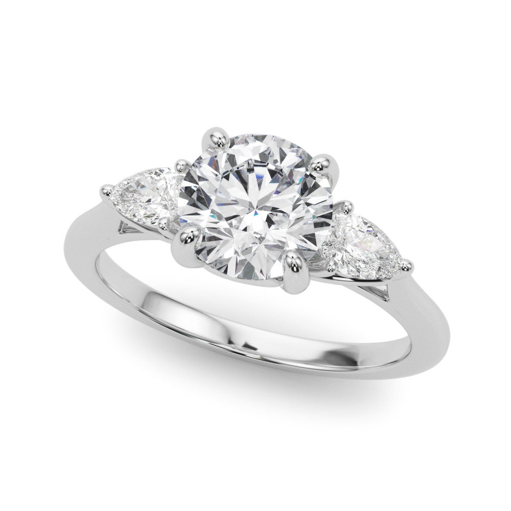 Three Stone Diamond Engagement Ring Lab-Grown Diamond Karat Designs
