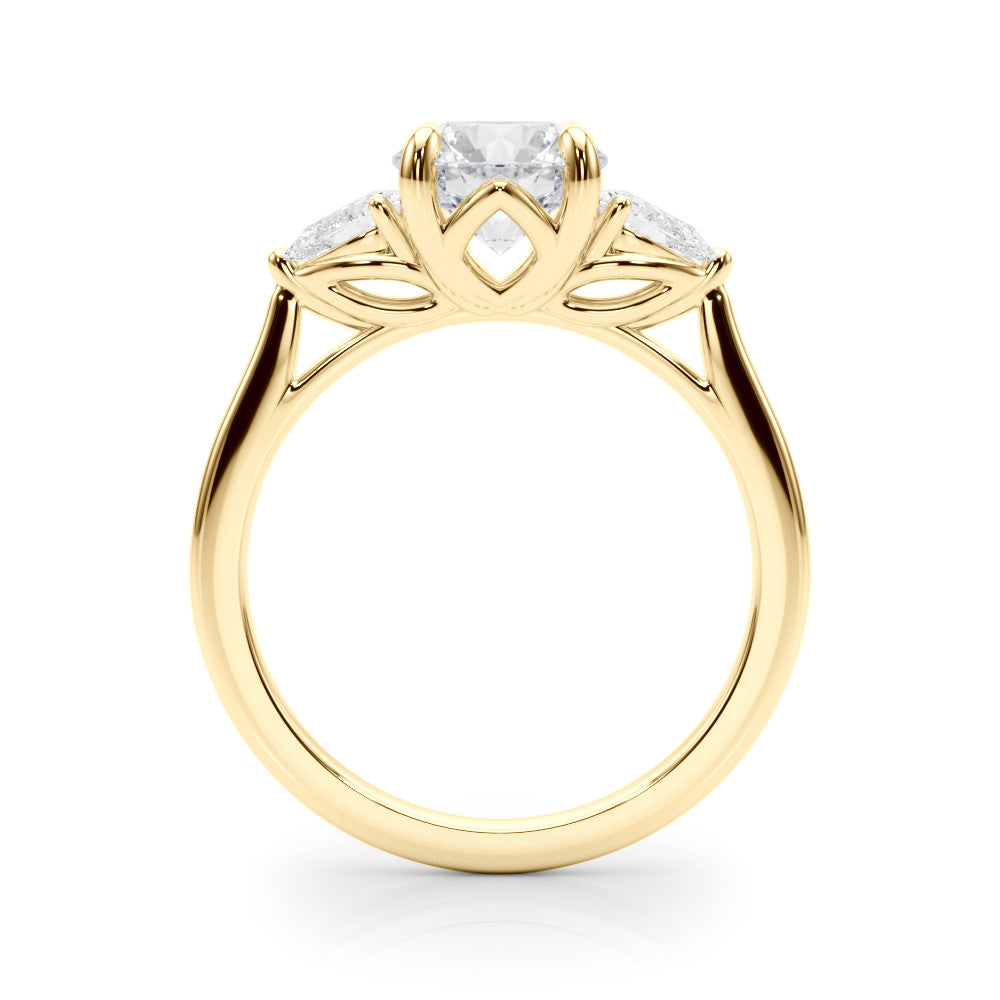 Three Stone Diamond Engagement Ring Lab-Grown Diamond Karat Designs