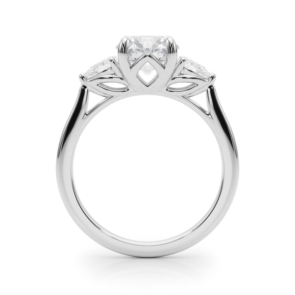 Three Stone Diamond Engagement Ring Lab-Grown Diamond Karat Designs