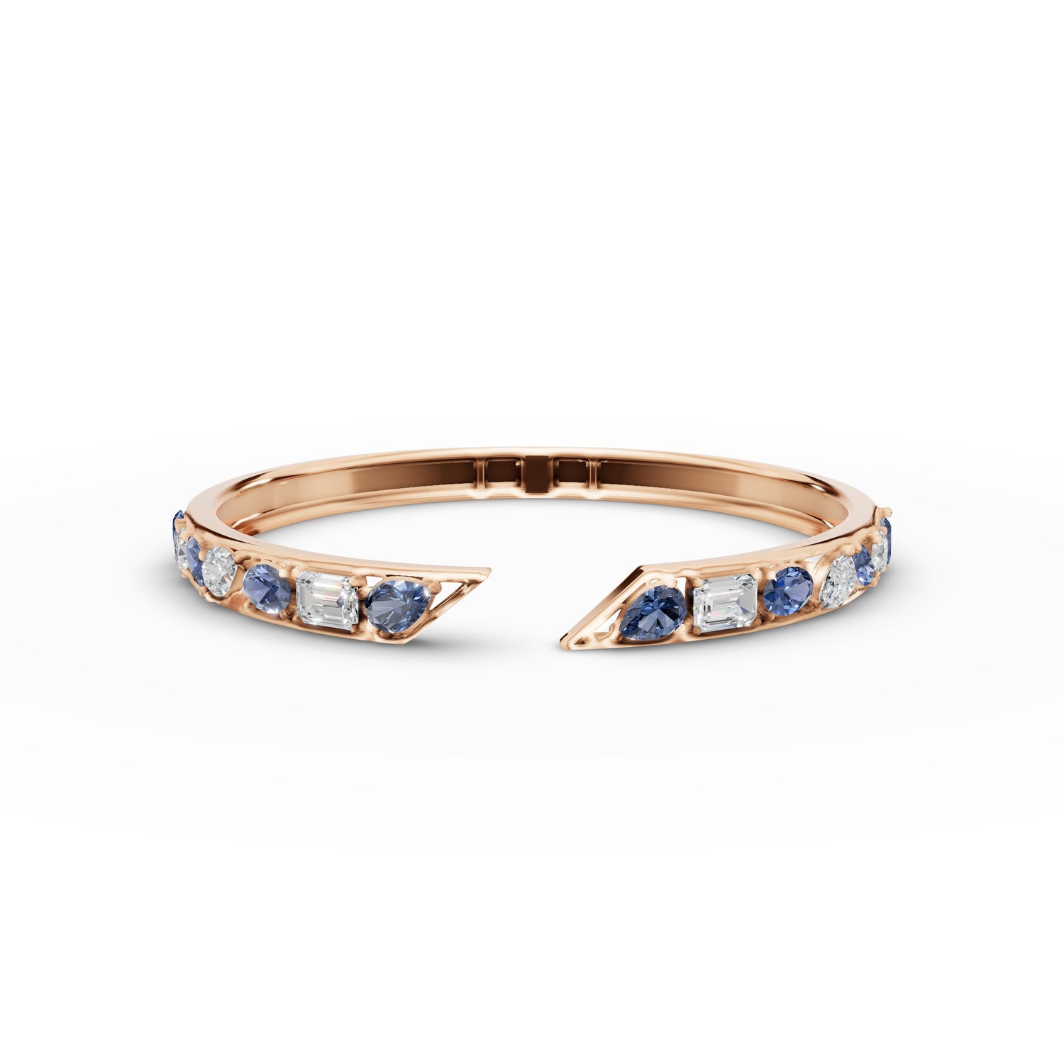 Gemstone Cuff Bangle Bracelet