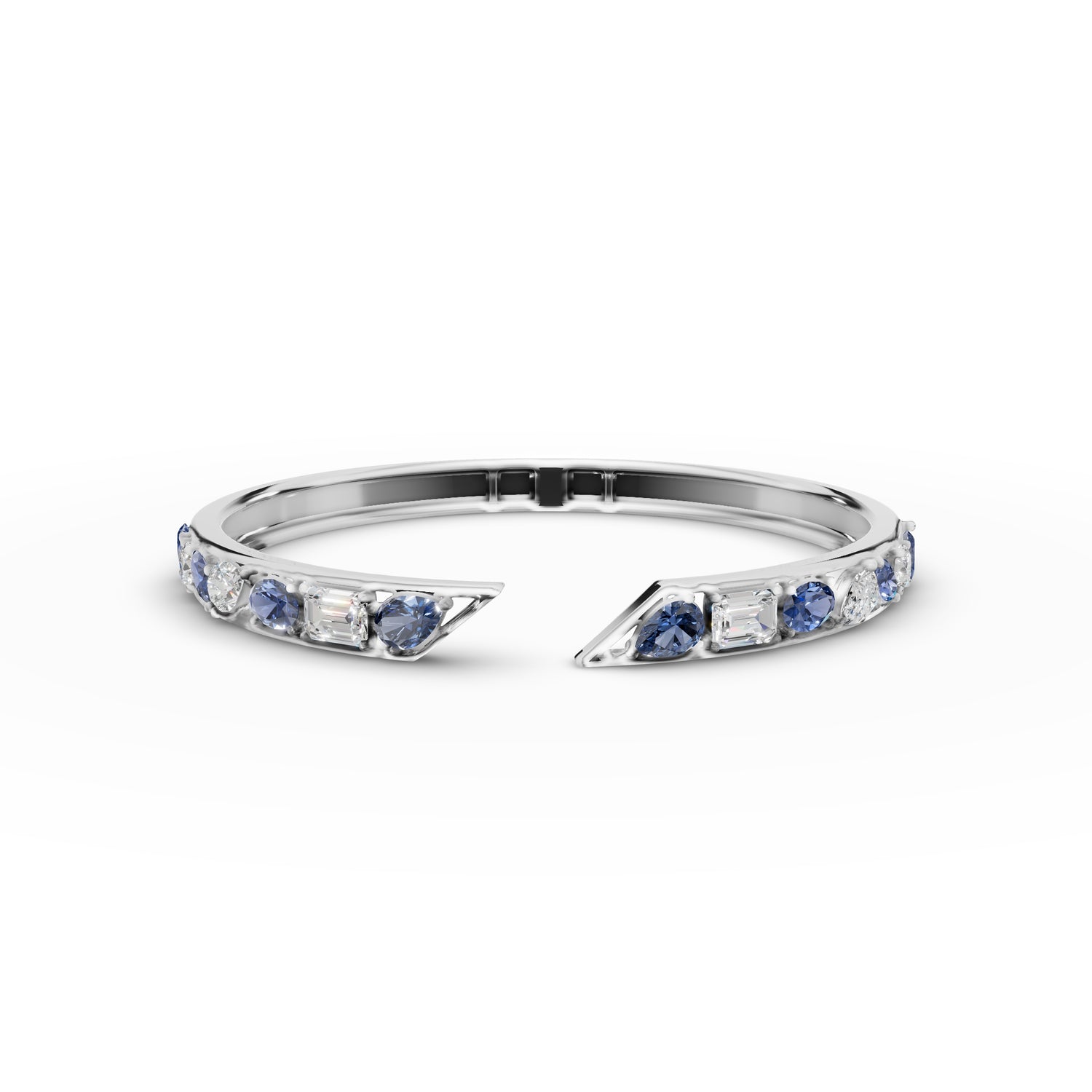 Gemstone Cuff Bangle Bracelet