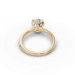 Round Diamond Tulip Ring 
