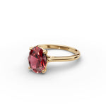 Oval Solitaire Ruby Ring 