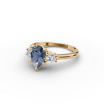 Three Stone Sapphire Ring 