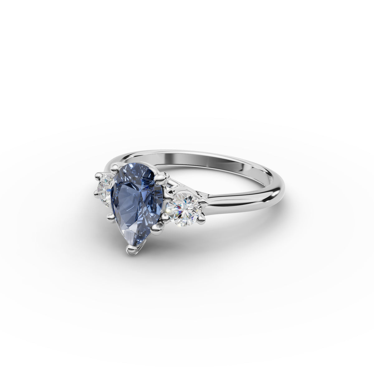 Three Stone Sapphire Ring 