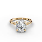 Classic Oval Moissanite Ring 