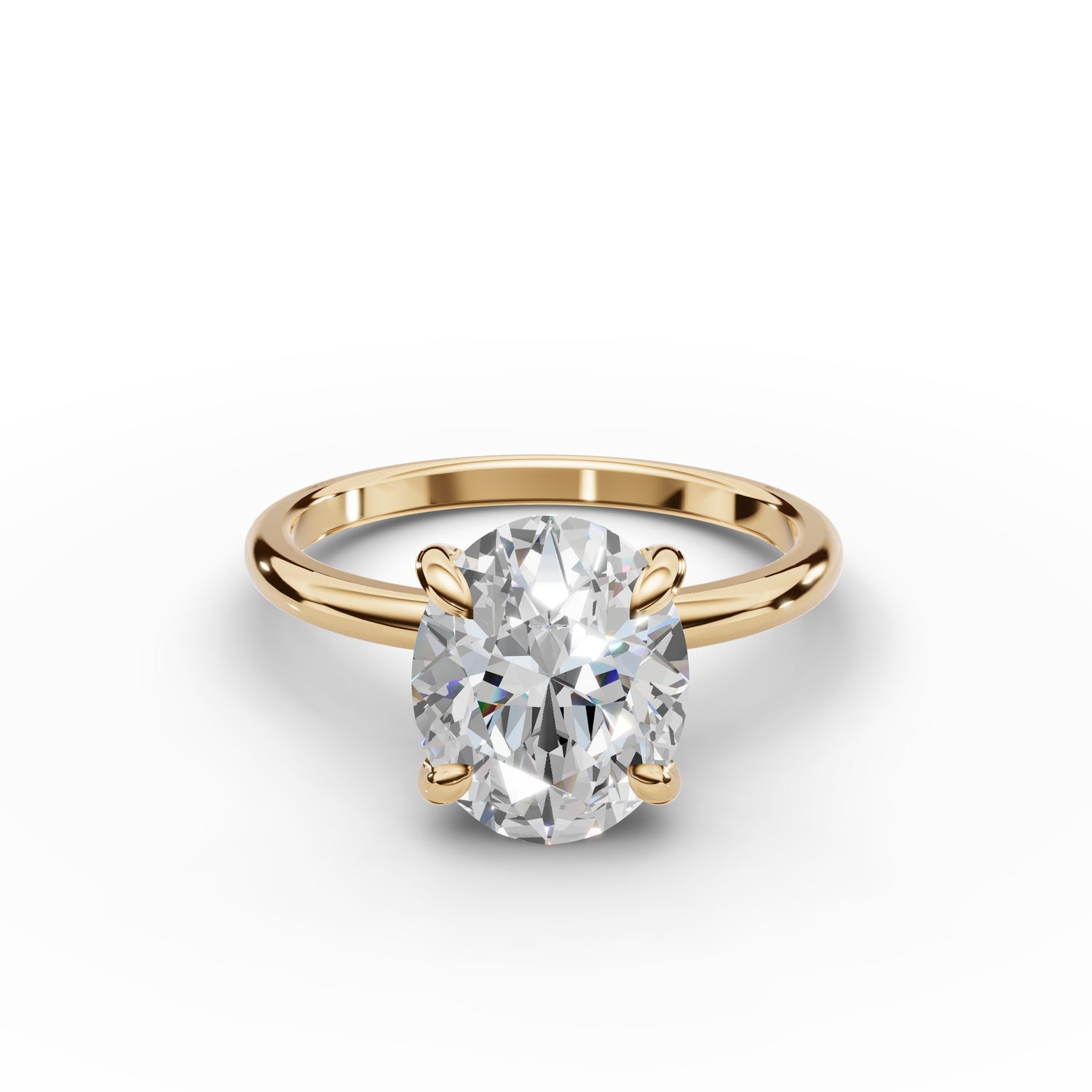 Classic Oval Moissanite Ring 