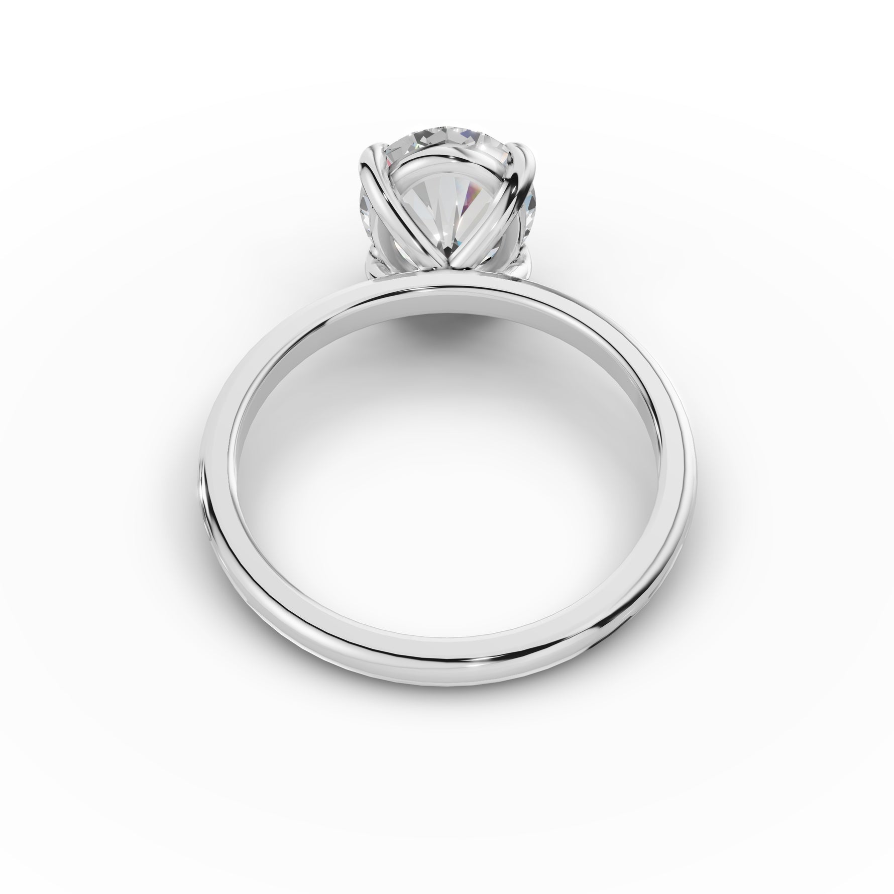 Classic Oval Moissanite Ring 