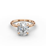 Classic Oval Moissanite Ring 