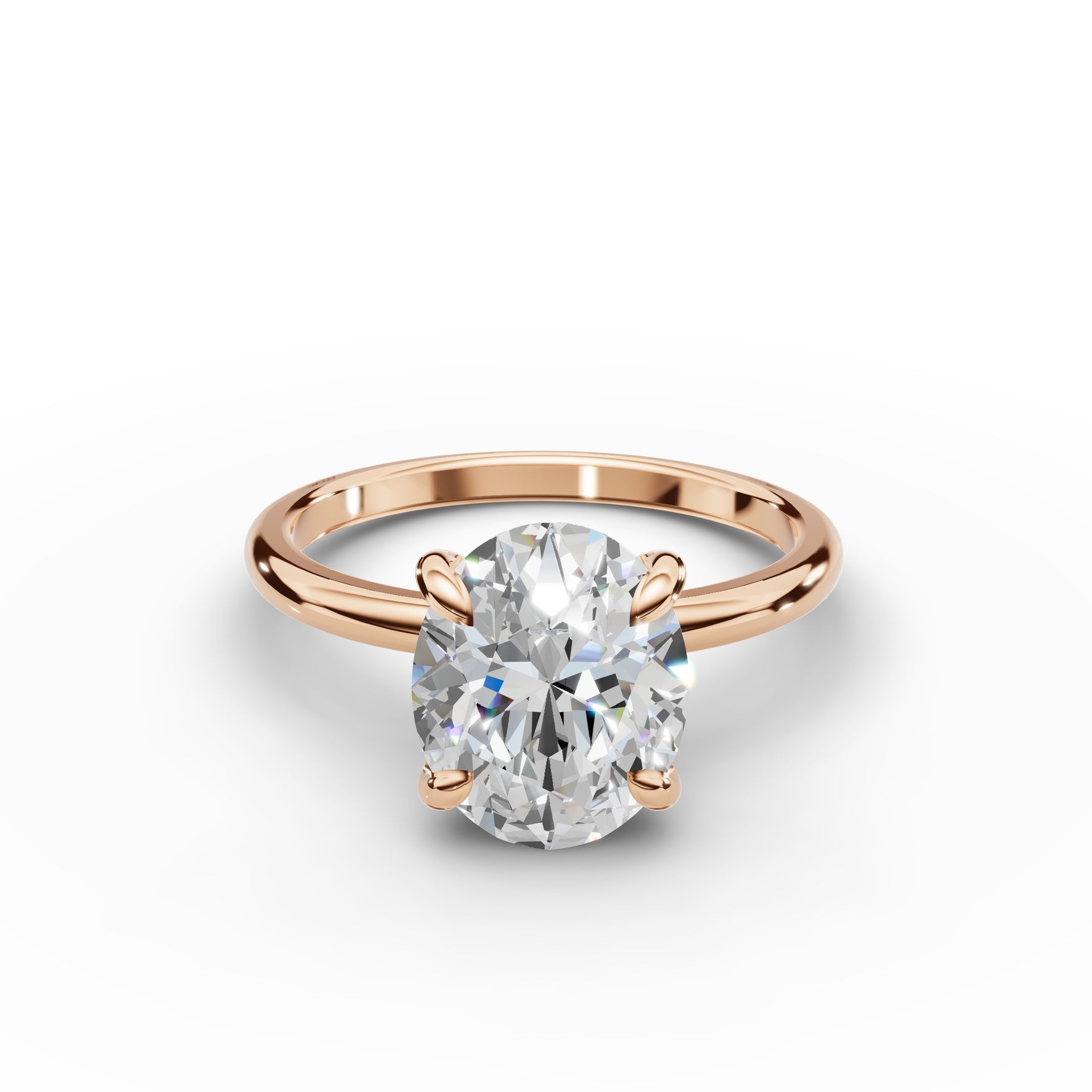 Classic Oval Moissanite Ring 