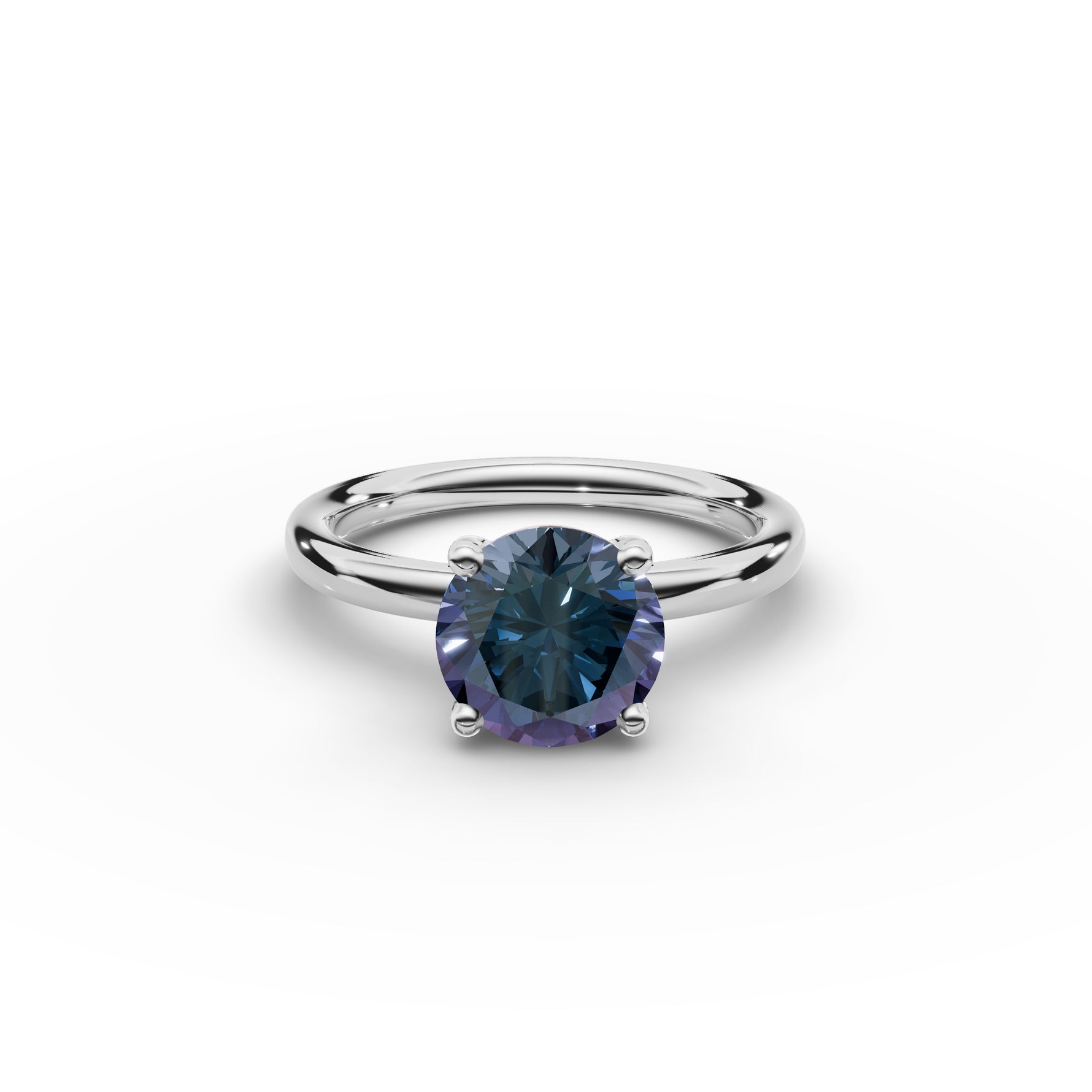Classic Round Alexandrite Ring 