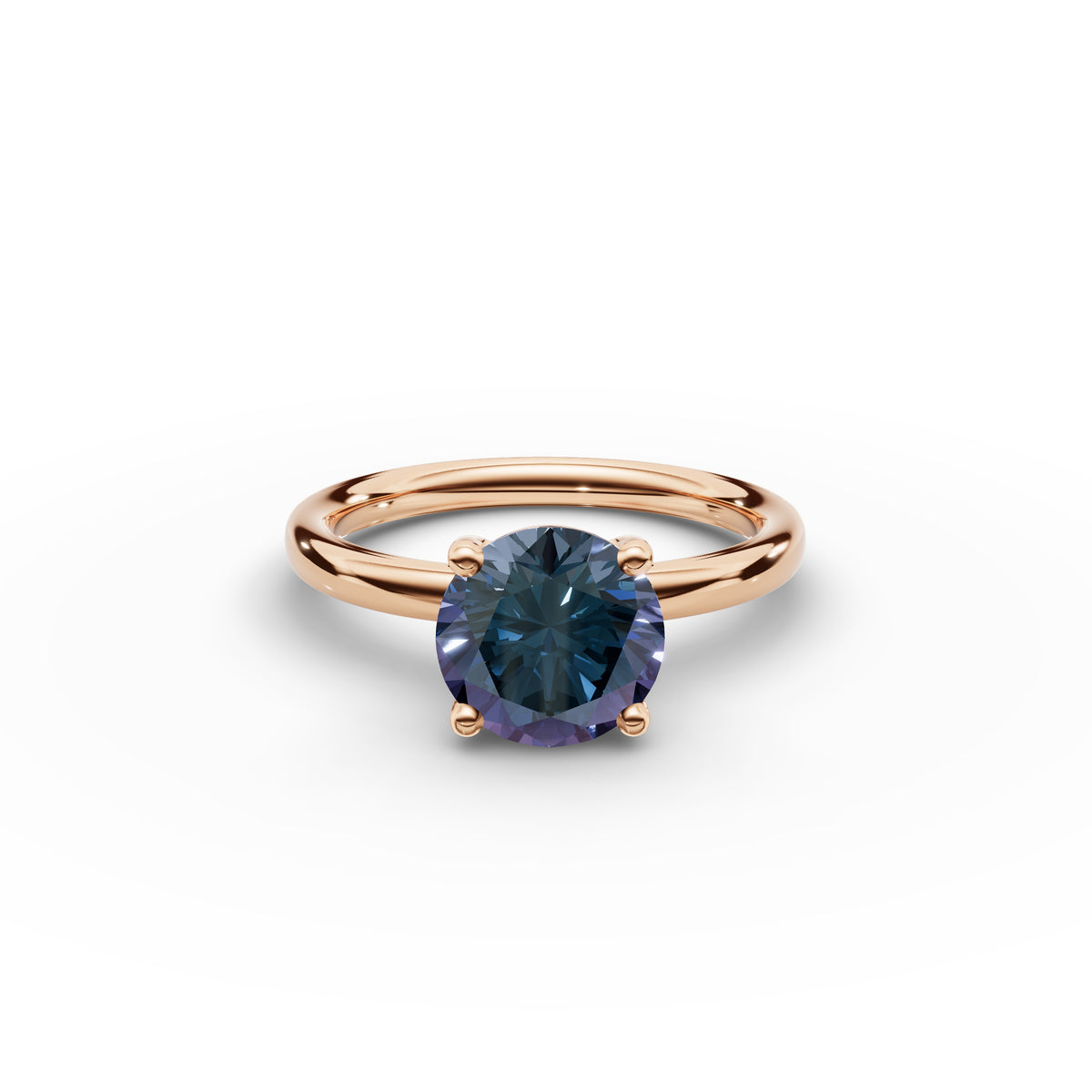 Classic Round Alexandrite Ring 