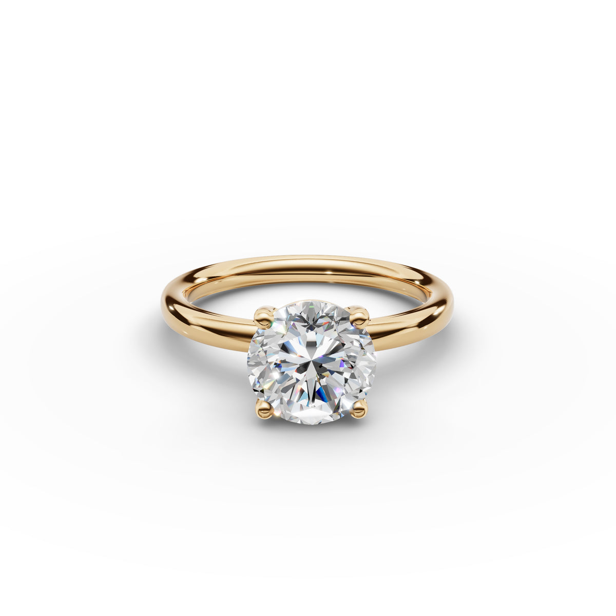 Classic Round Diamond Ring 