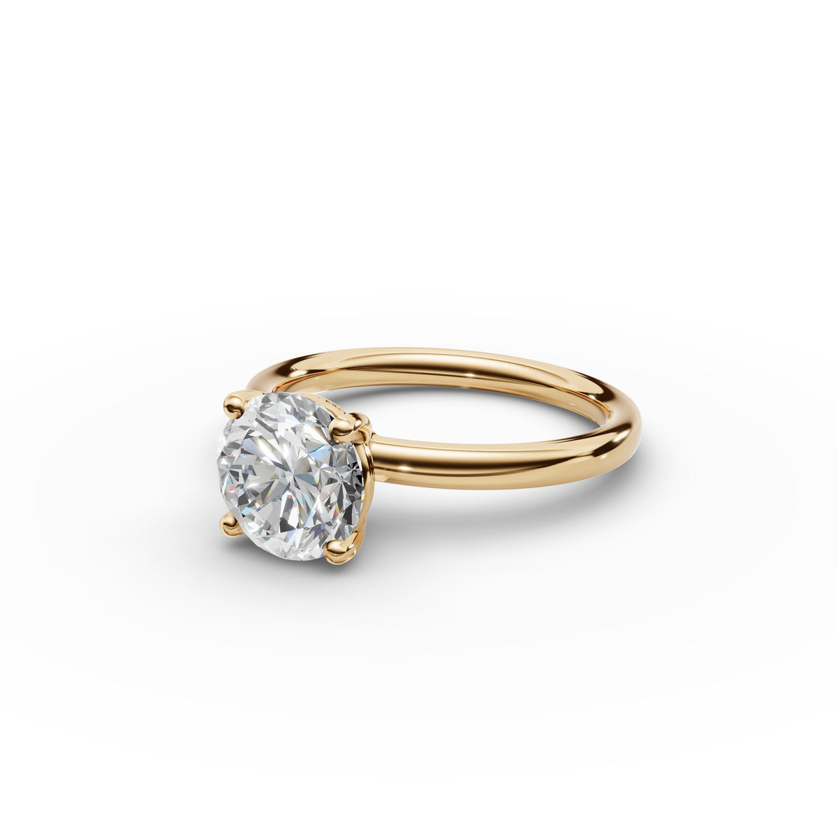Classic Round Diamond Ring 