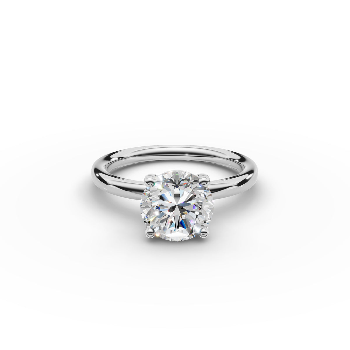 Classic Round Diamond Ring 