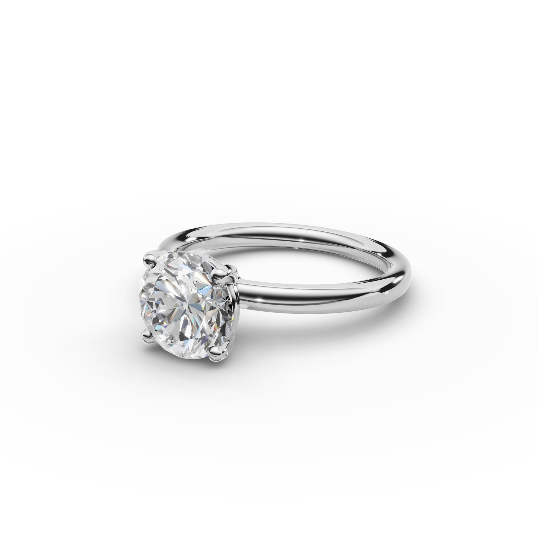Classic Round Diamond Ring 