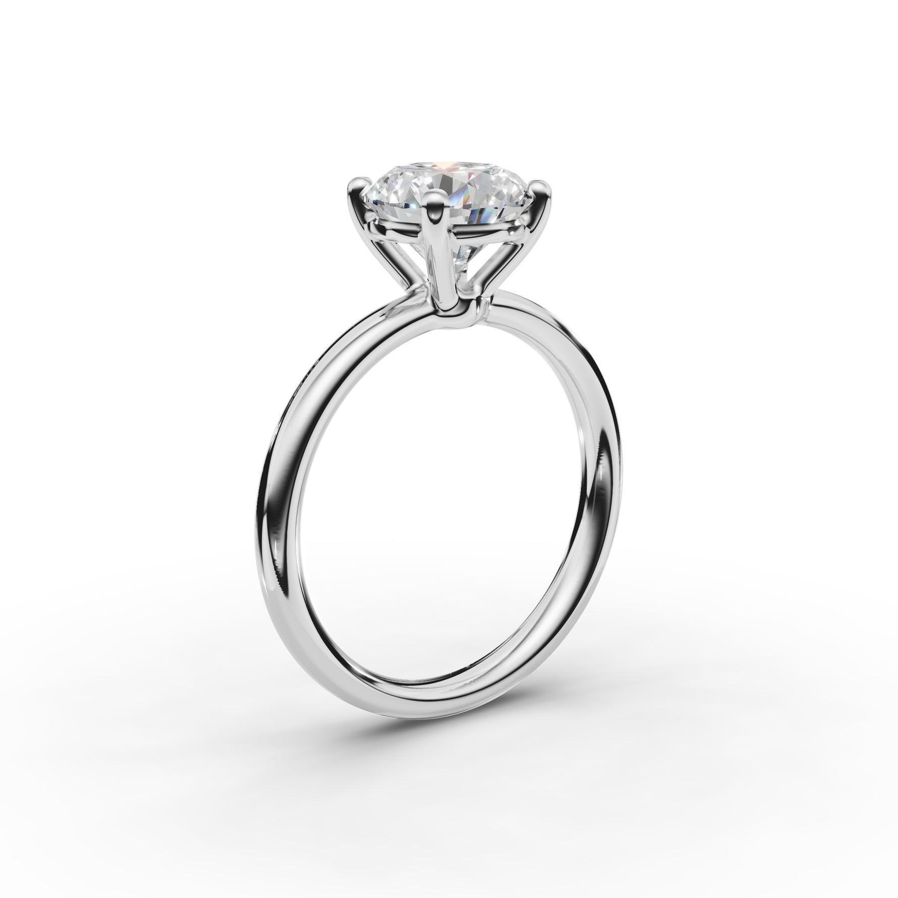 Classic Round Diamond Ring 