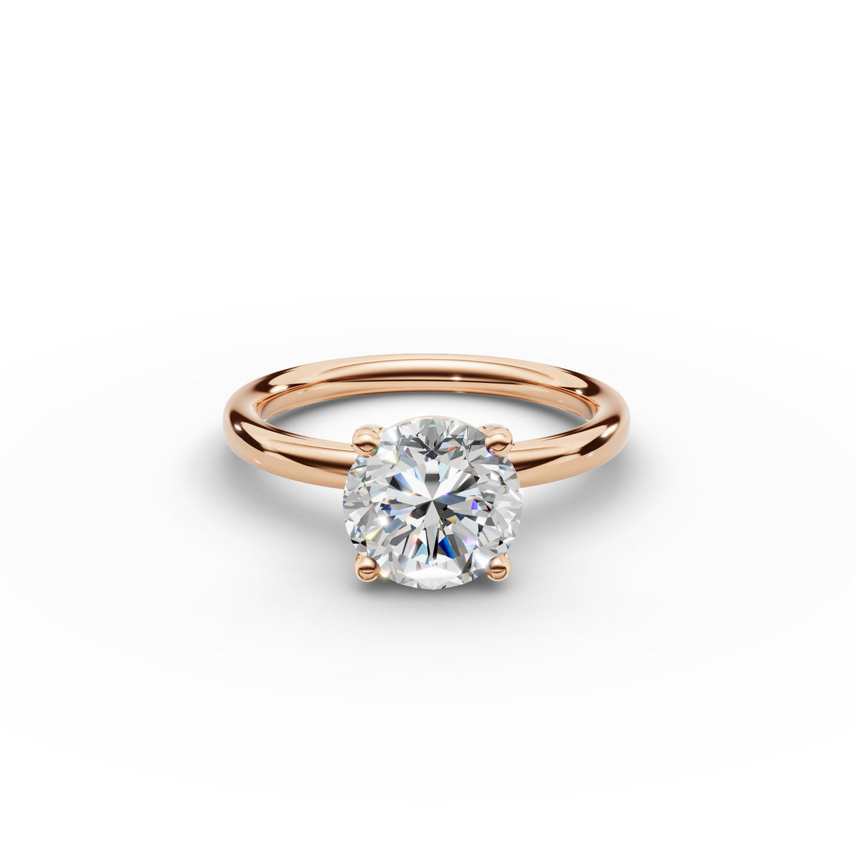 Classic Round Diamond Ring 