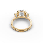 Three Stone Bezel Ring 
