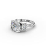 Three Stone Bezel Ring 