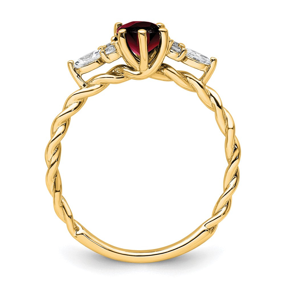 Oval Garnet Diamond Cluster Ring Birthstone Karat Designs