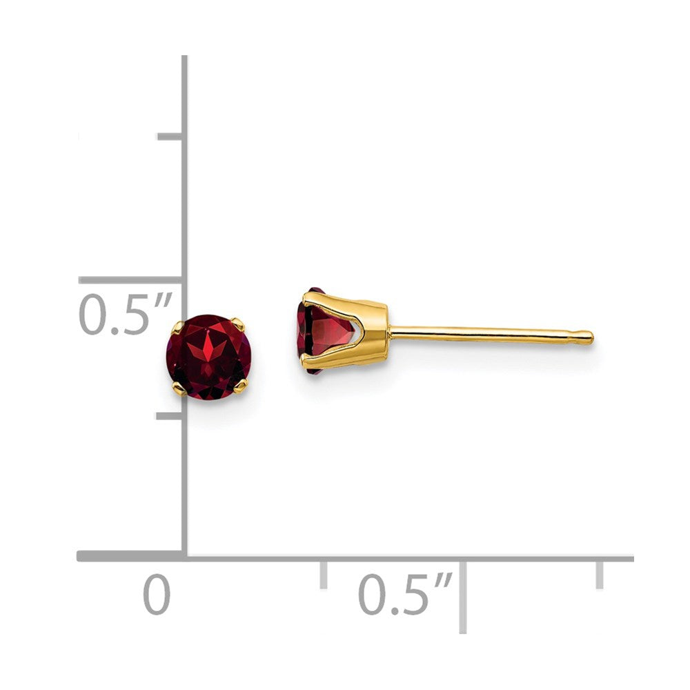 Garnet Stud Earrings Birthstone Karat Designs
