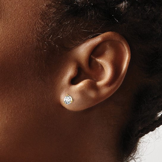 Martini Lab-Grown Diamond Stud Earrings Birthstone Karat Designs