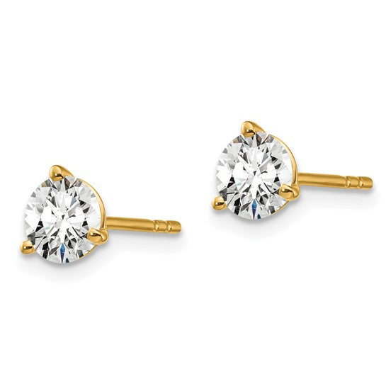 Martini Lab-Grown Diamond Stud Earrings Birthstone Karat Designs