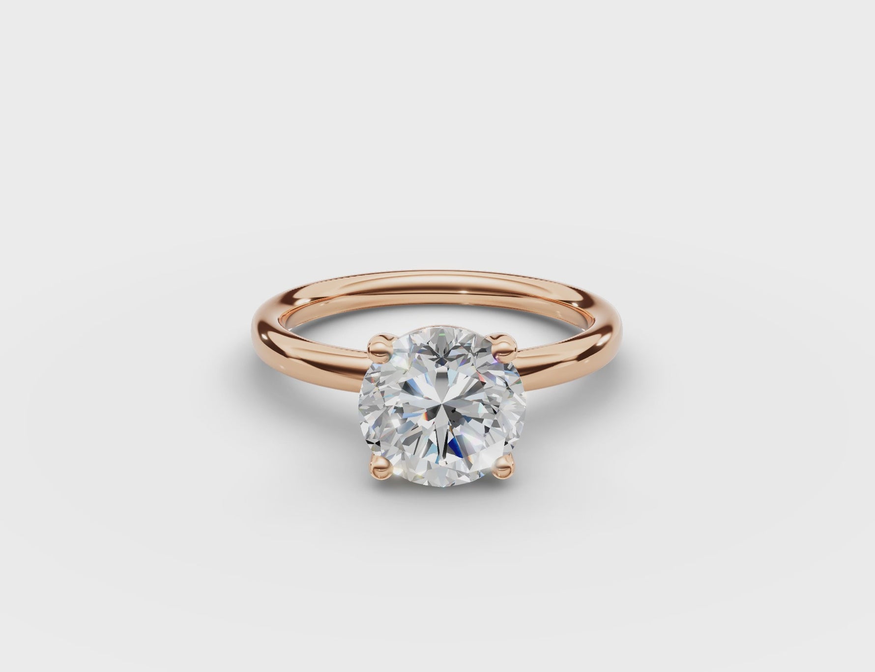 Classic Round Diamond Ring 