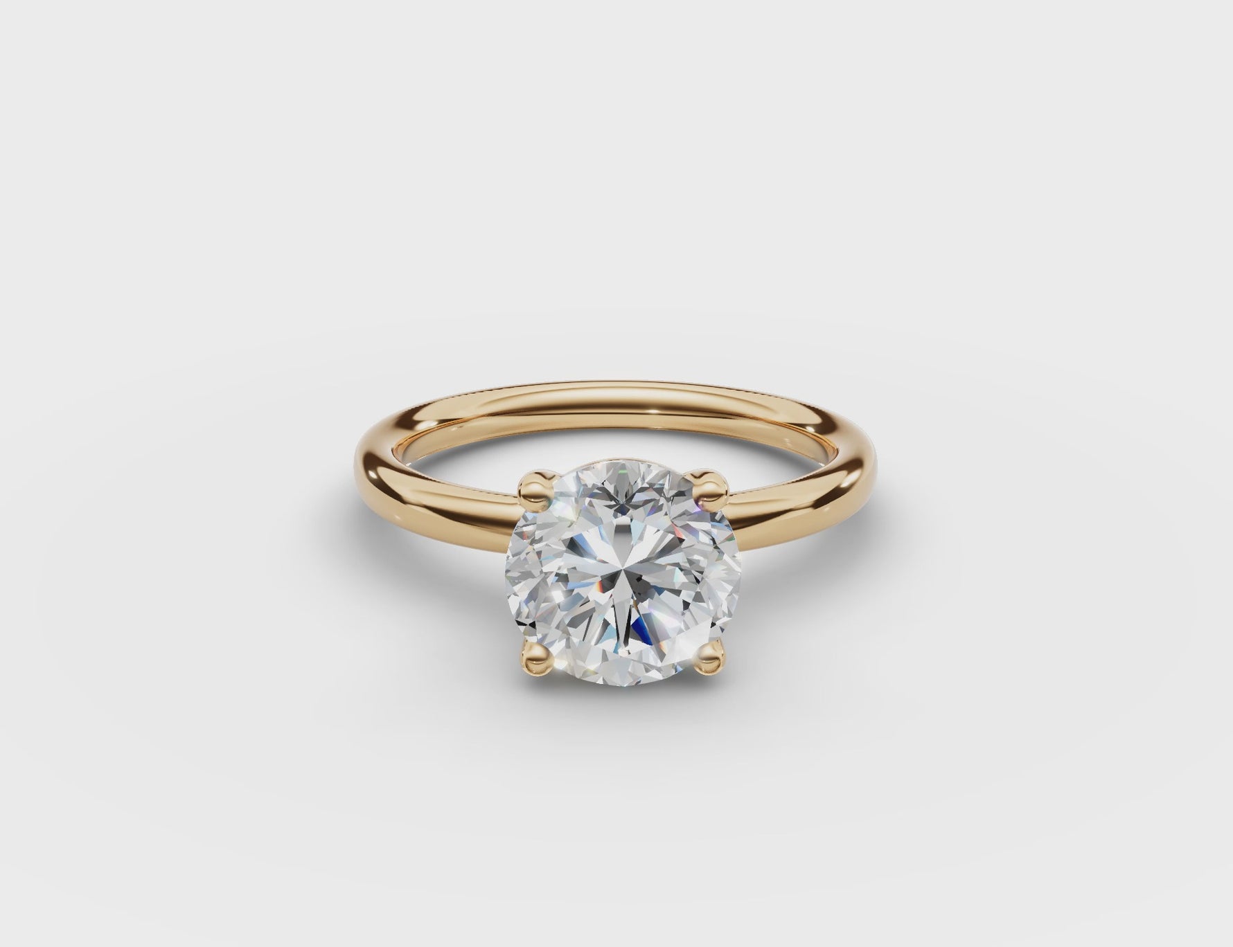 Classic Round Diamond Ring 